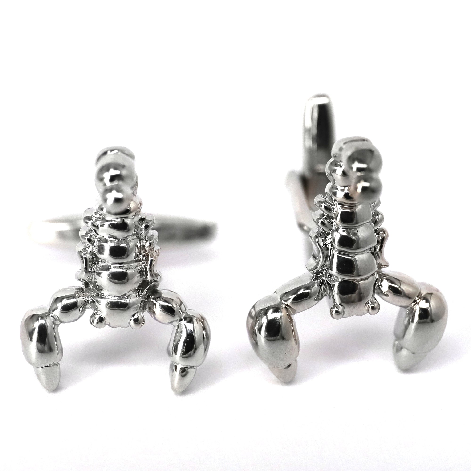 MarZthomson Lobster Cufflinks Silver-Animal and Nature Cufflinks-MarZthomson-Cufflinks.com.sg