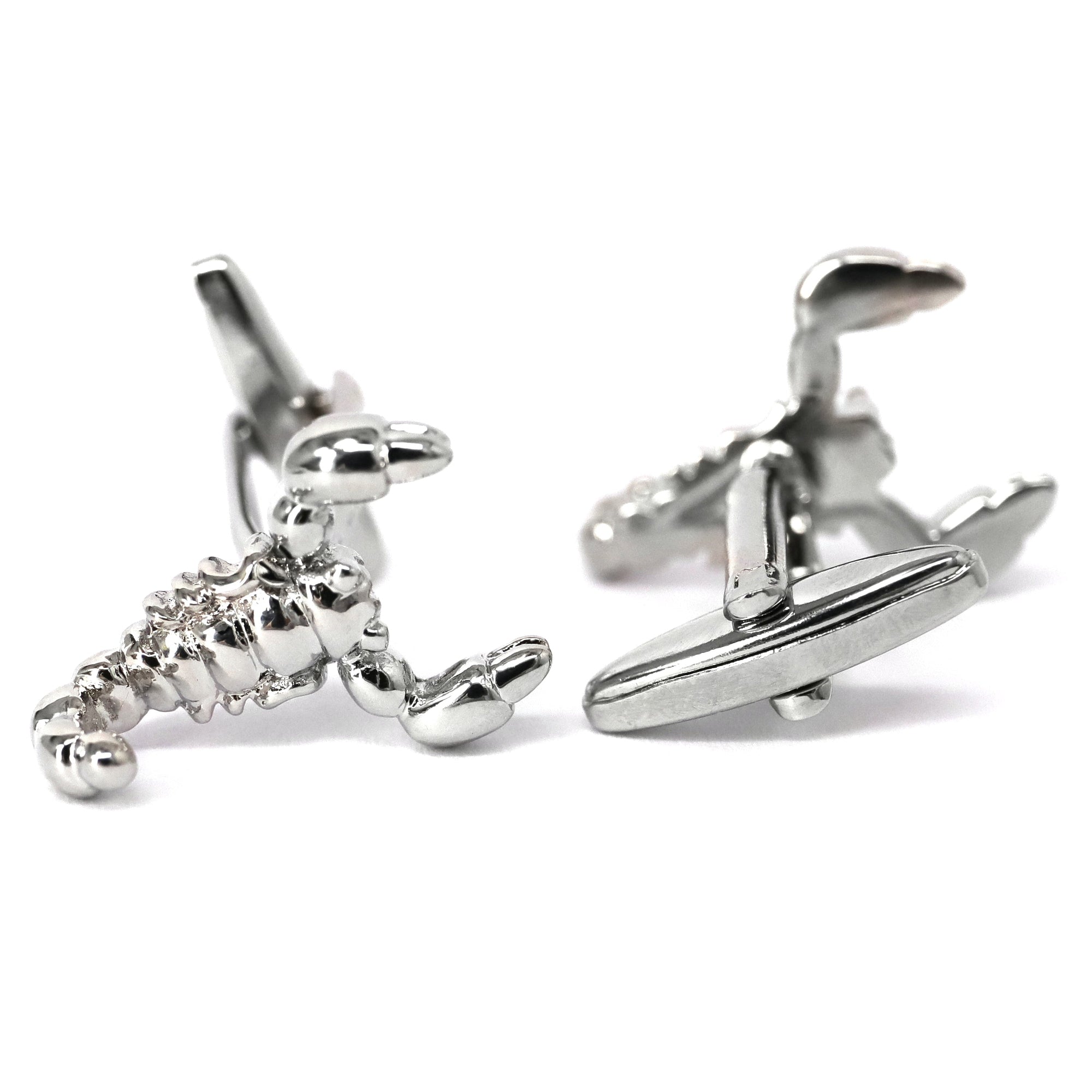 MarZthomson Lobster Cufflinks Silver-Animal and Nature Cufflinks-MarZthomson-Cufflinks.com.sg