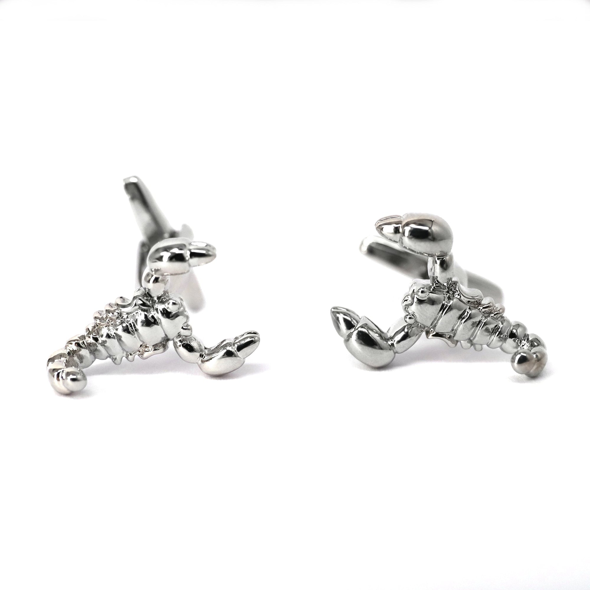 MarZthomson Lobster Cufflinks Silver-Animal and Nature Cufflinks-MarZthomson-Cufflinks.com.sg