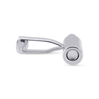 MarZthomson Wine Bottle Cufflinks in Silver c-Novelty Cufflinks-MarZthomson-Cufflinks.com.sg