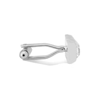 MarZthomsonHorizontal Clear Crystal Cufflink-Cufflinks.com.sg