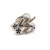 MarzThomson Silver Slipper Cufflinks-Cufflinks.com.sg