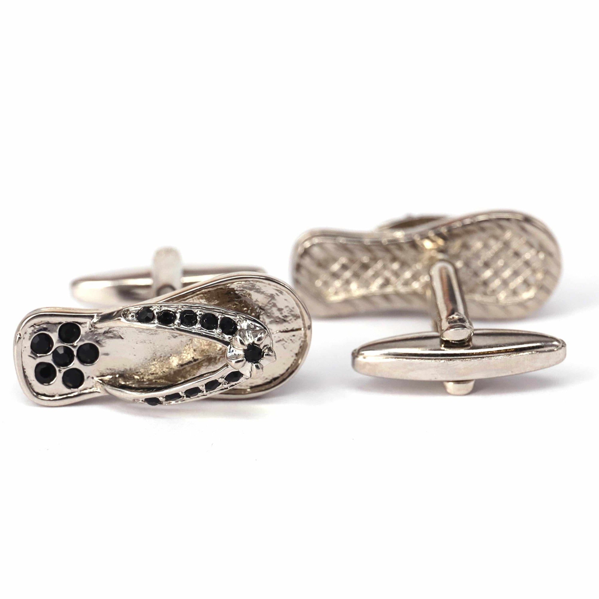 MarzThomson Silver Slipper Cufflinks-Cufflinks.com.sg
