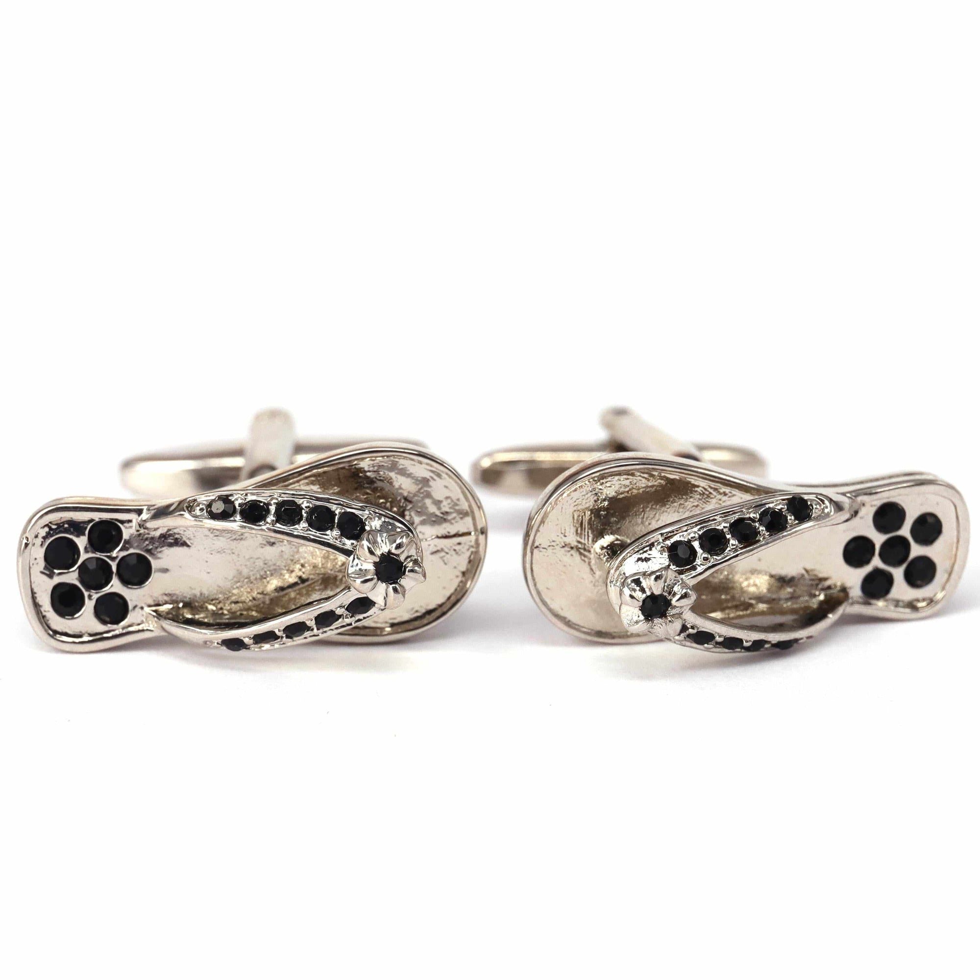 MarzThomson Silver Slipper Cufflinks-Cufflinks.com.sg