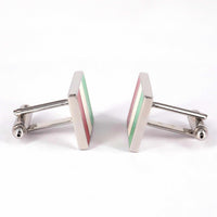 Marzthomson Italy Flag Cufflinks-Cufflinks.com.sg