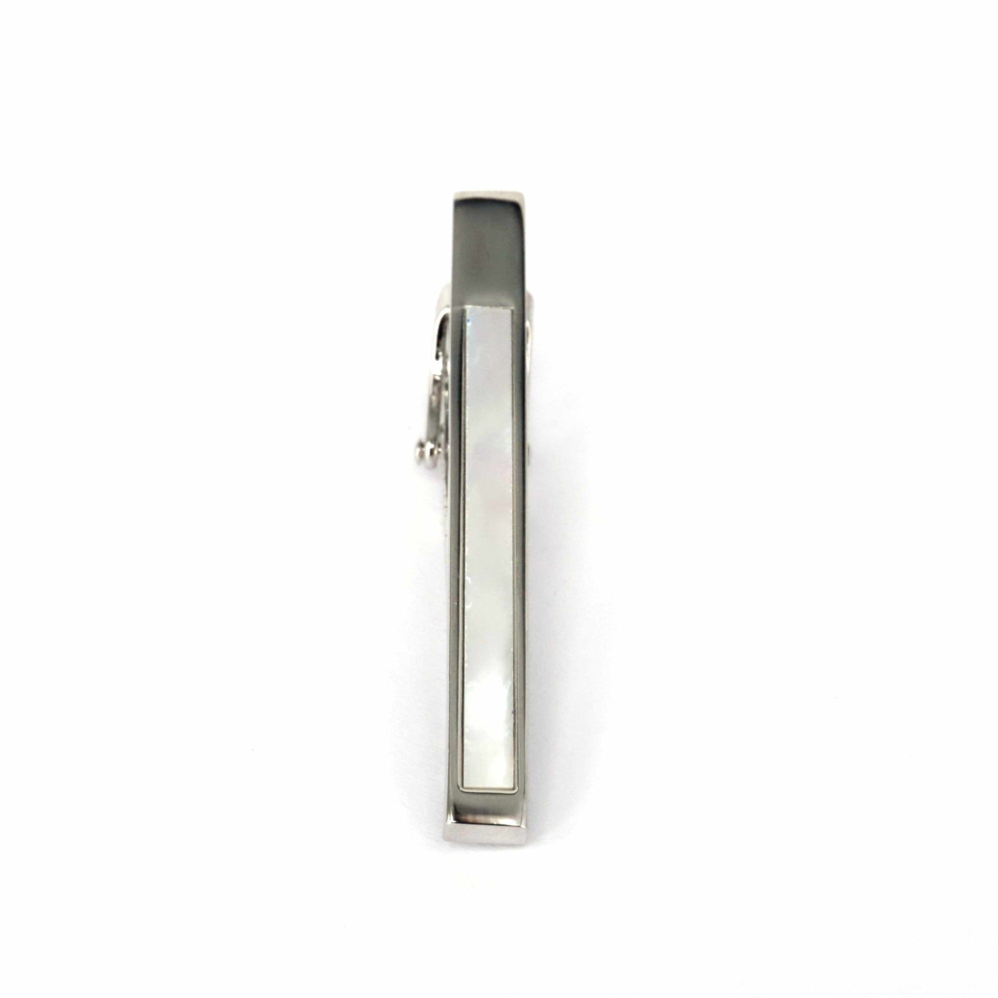 Marzthomson Mother of Pearl Tie Bar 5cm-Tie Clip-MarZthomson-Cufflinks.com.sg