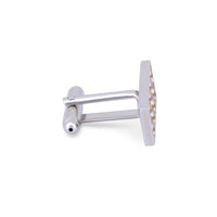 Micro Diamond Details Cufflinks in Yellow-Cufflinks.com.sg