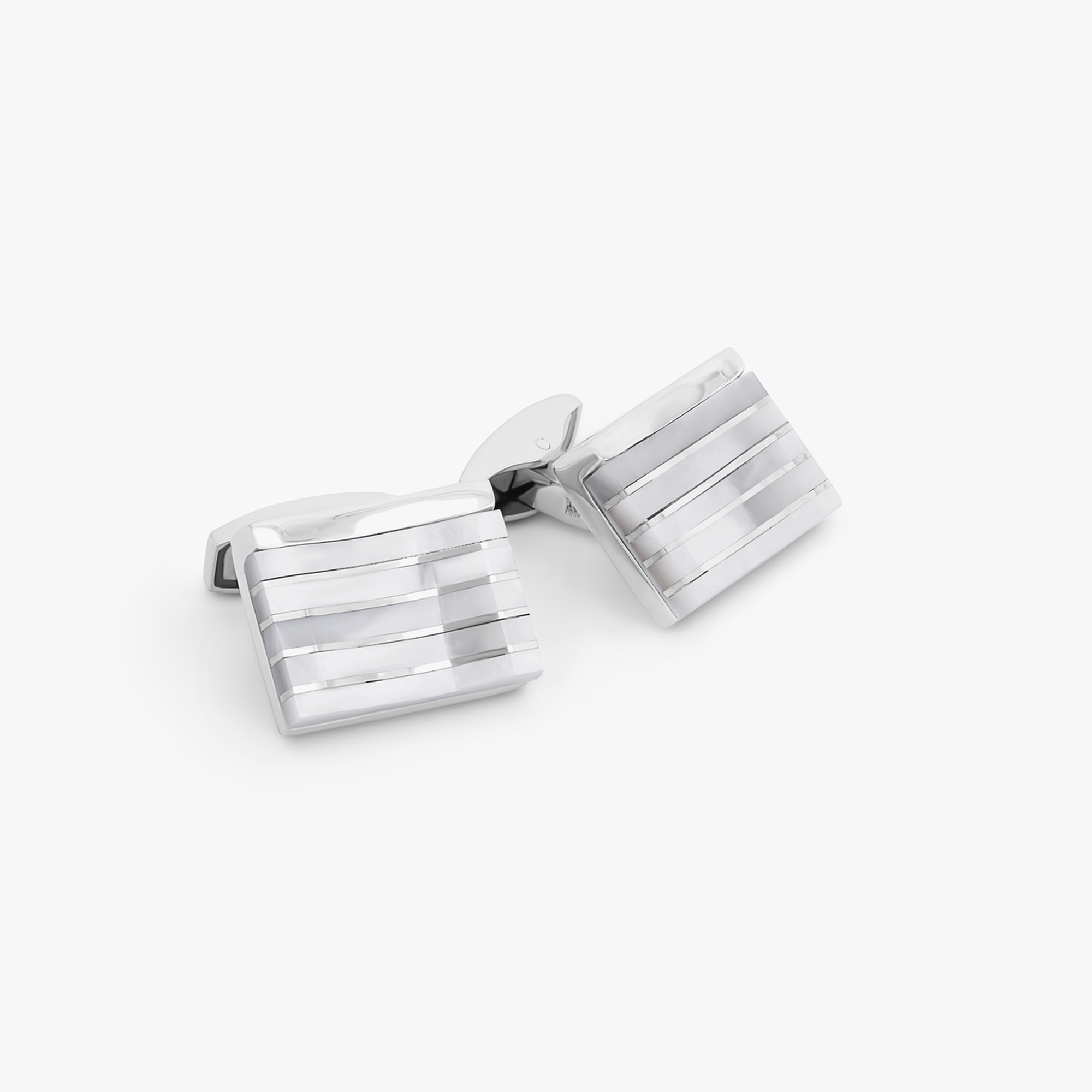 Mosaic City Line rectangular cufflinks in multicolour tones-Semi-Precious Stones Cufflinks-Tateossian-Cufflinks.com.sg