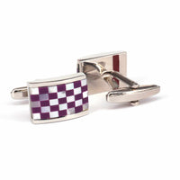 Mosaic Square MOP Cufflinks Purple classic J-MarZthomson-Cufflinks.com.sg