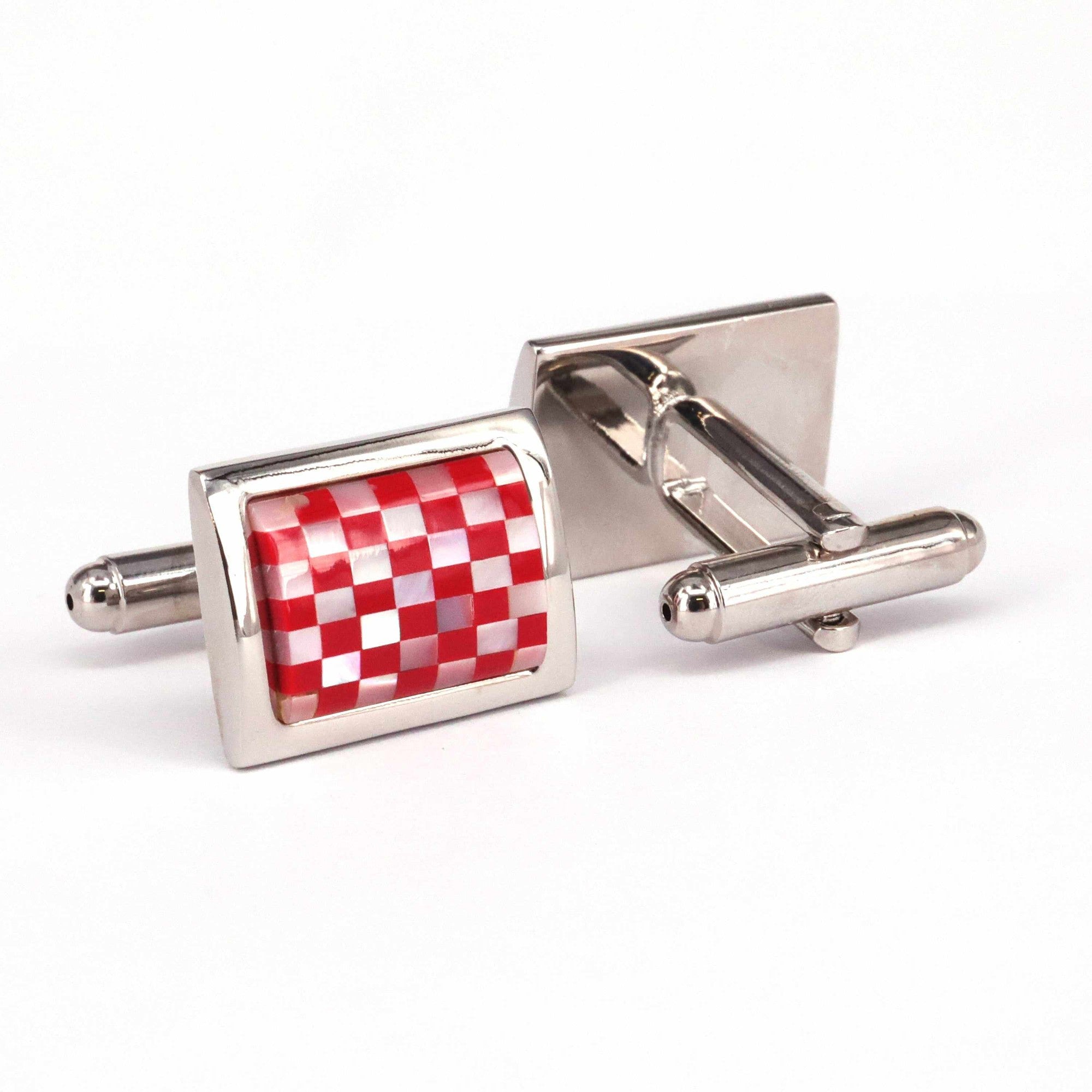 Mosaic Square MOP Cufflinks modern classic J-MarZthomson-Cufflinks.com.sg