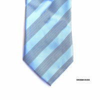 Orobianco L'unique Cerulean Blue Satin & Slate Blue with Twill-Neckties-Orobianco L'unique-Cufflinks.com.sg