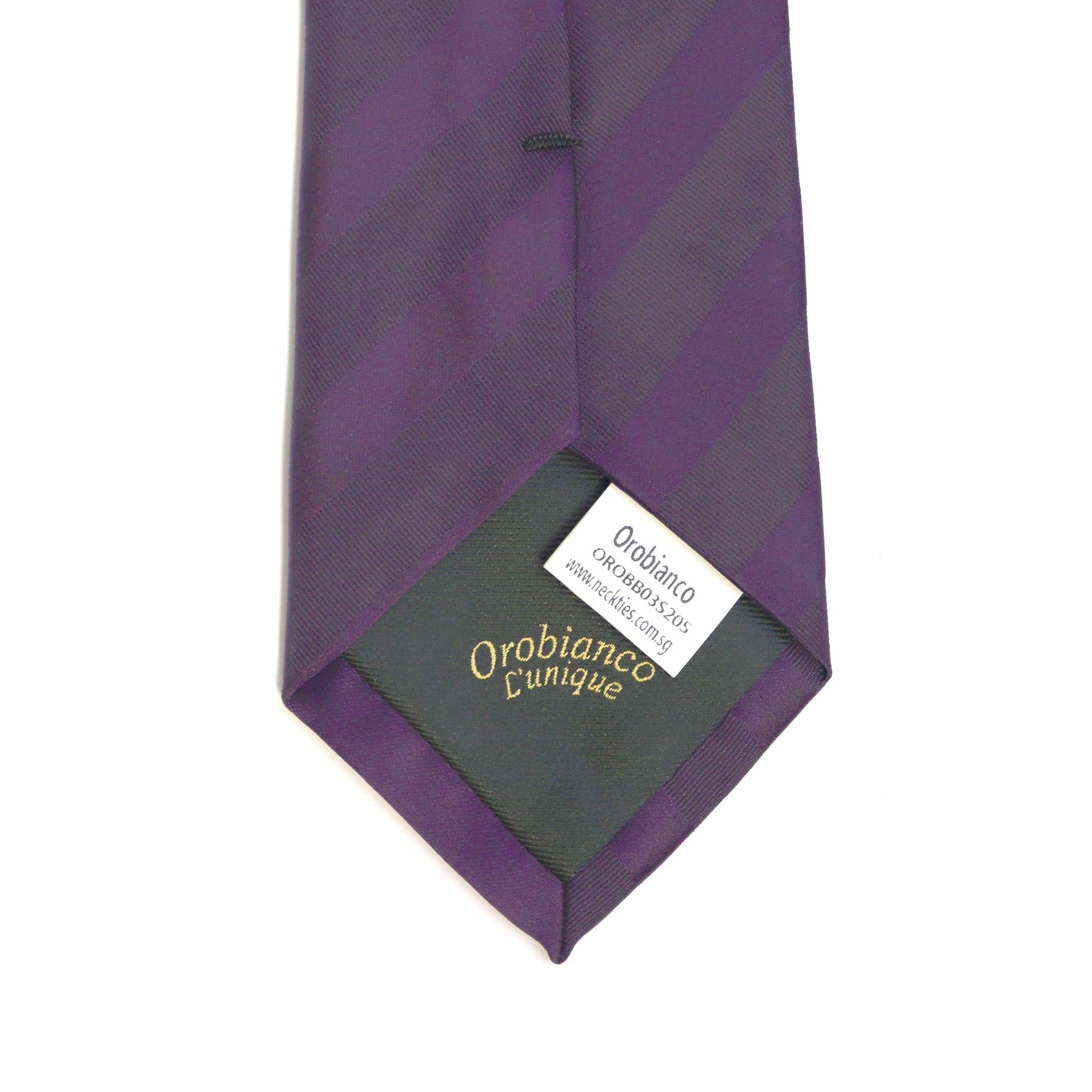 Orobianco L'unique Wine Purple Twill & Satin-Neckties-Orobianco L'unique-Cufflinks.com.sg