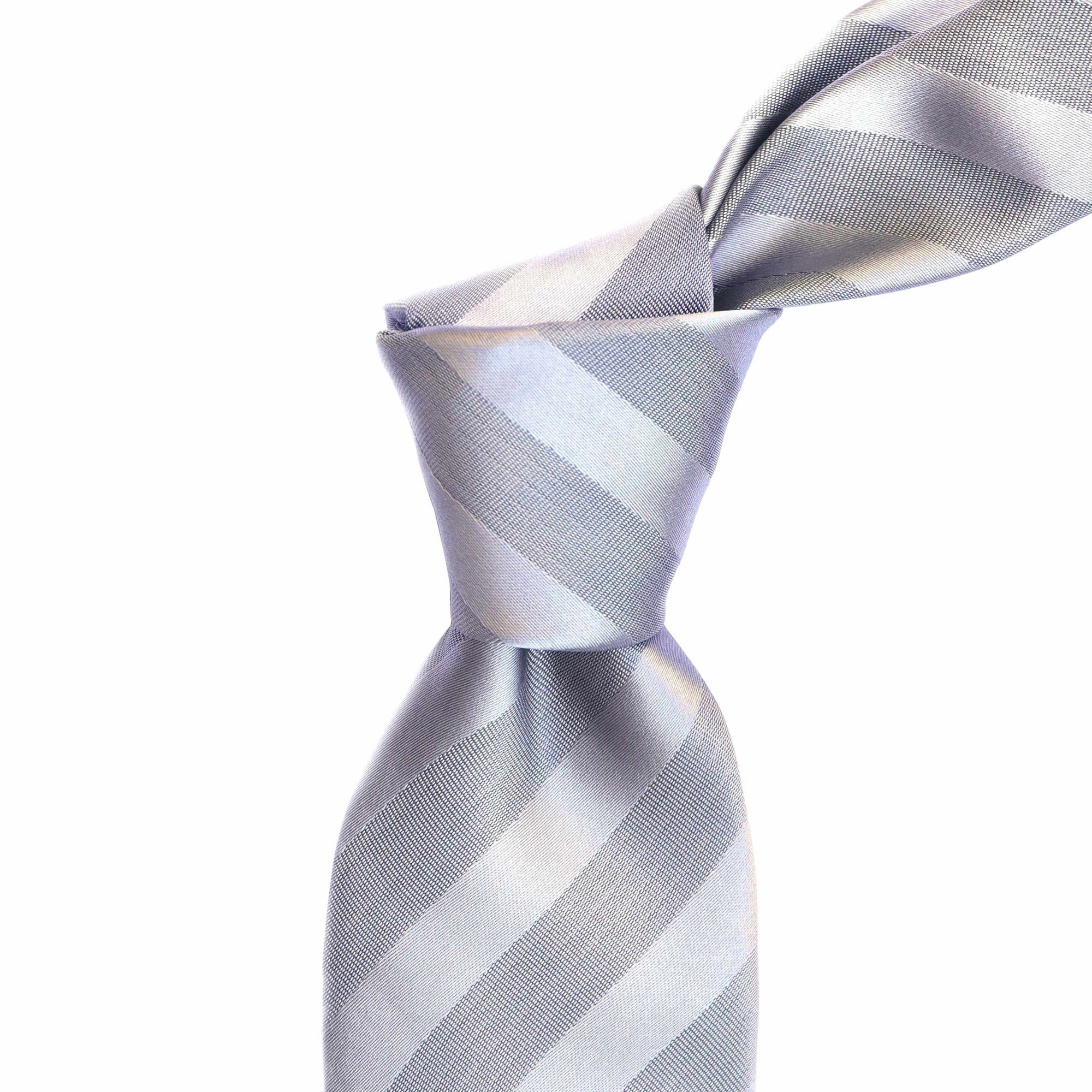 Orobianco L'unique with Grey Twill & Satin-Neckties-Orobianco L'unique-Cufflinks.com.sg