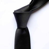 Orotie Satin Slim in Black-Cufflinks.com.sg