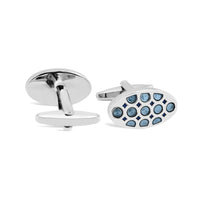 Oval Dots and Square Specks Cufflinks in Various Col A-Cufflinks.com.sg