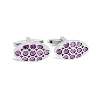 Oval Dots and Square Specks Cufflinks in Various Col A-Cufflinks.com.sg