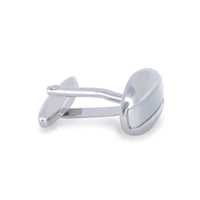 Oval Pearl Insert Cufflinks-Cufflinks.com.sg