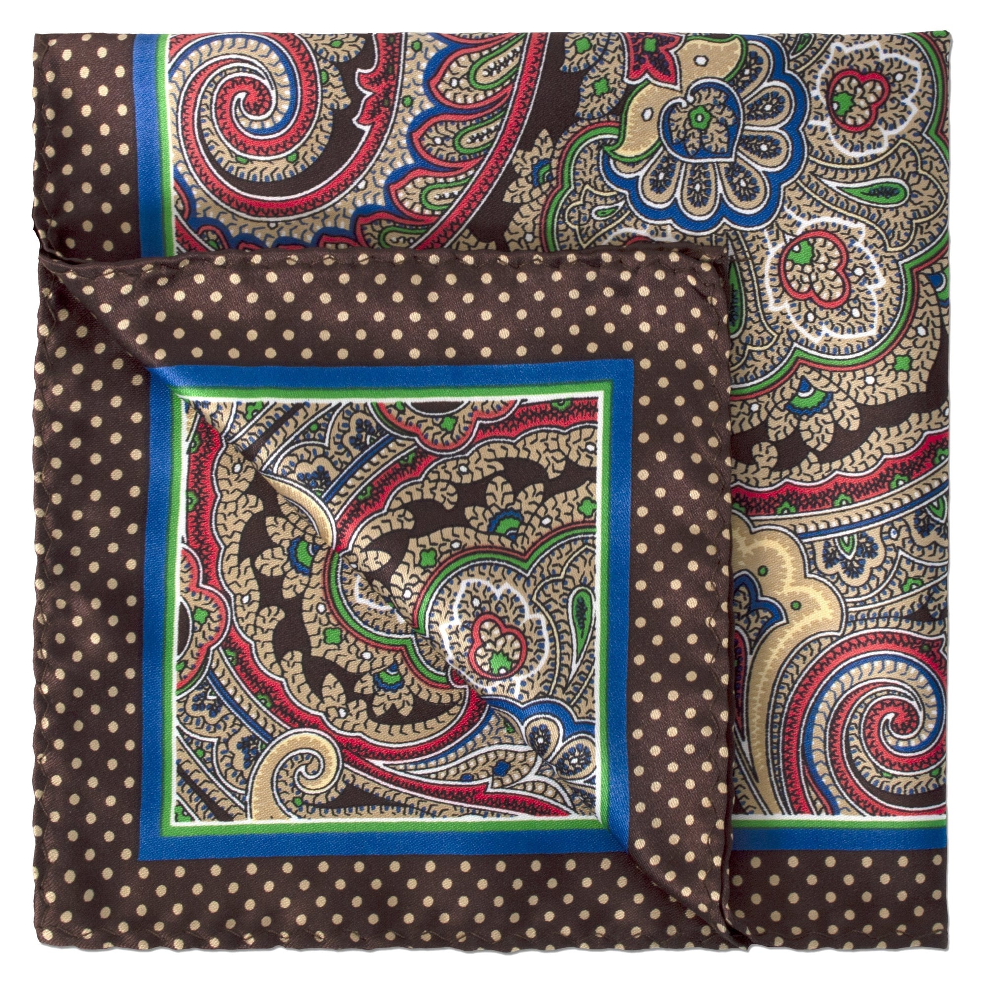 Paisley Design Pocket Square-Pocket Squares-MarZthomson-Cufflinks.com.sg