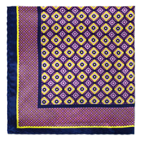 Patterned Pocket Square-Pocket Squares-MarZthomson-Pink-Cufflinks.com.sg