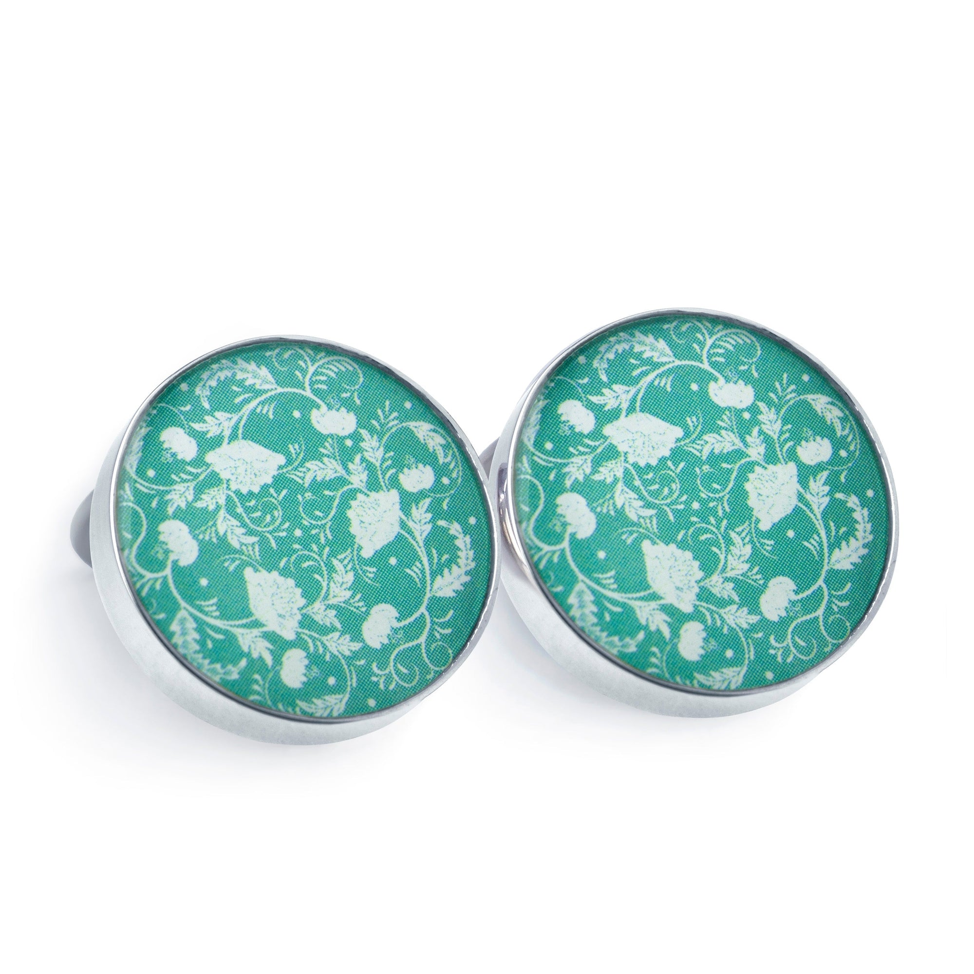 Peranakan Cufflinks with Clip-on Button Covers-Cufflinks.com.sg
