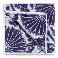 Peranakan Floral Print Pocket Square-Pocket Squares-MarZthomson-Cufflinks.com.sg