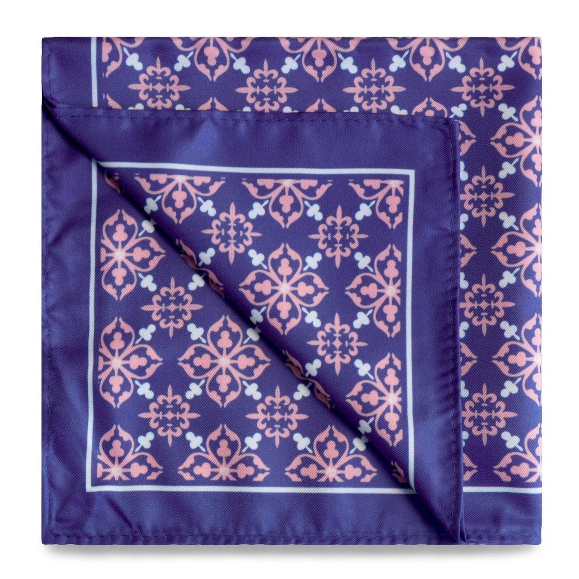 Peranakan Tiles Pocket Square-Pocket Squares-MarZthomson-Cufflinks.com.sg