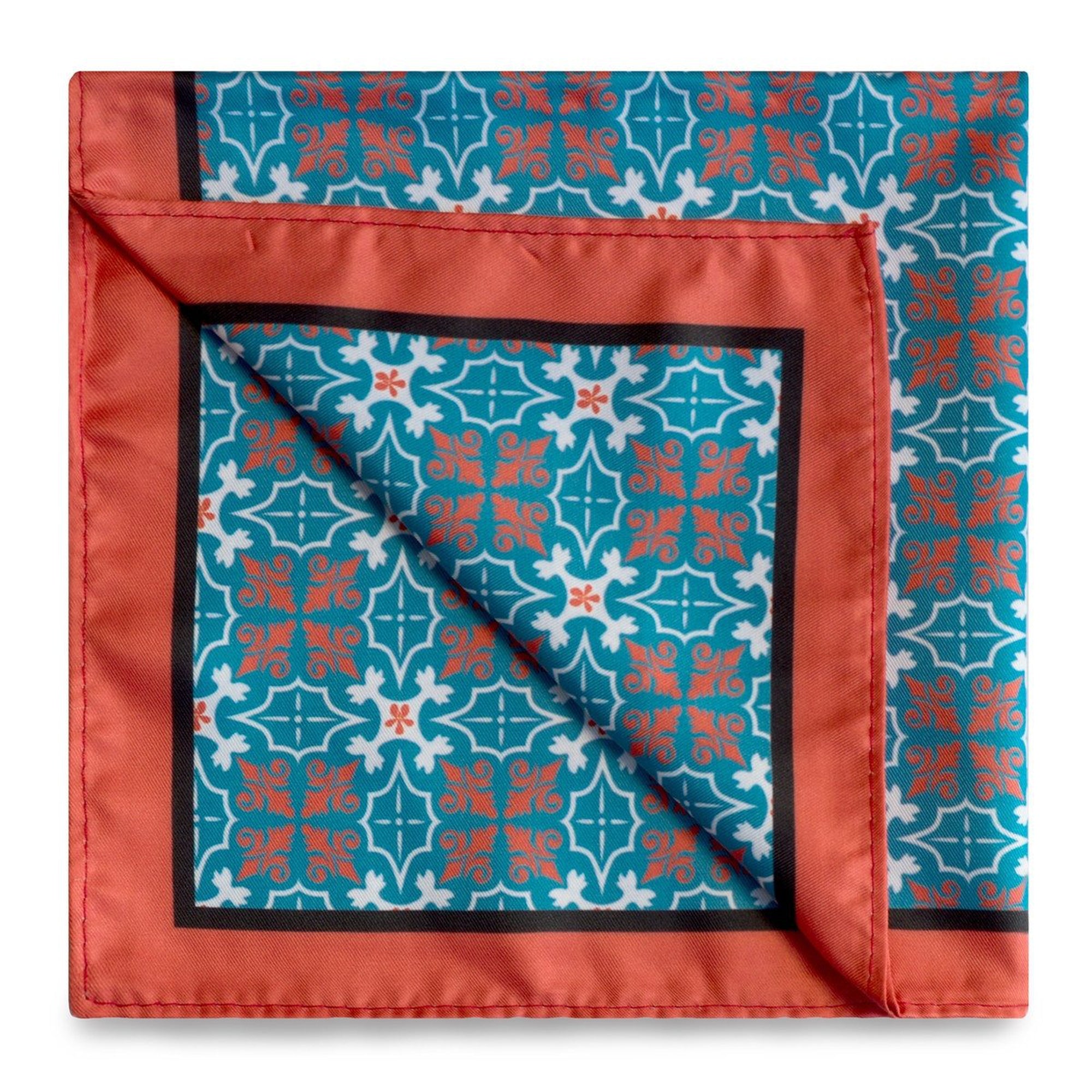 Peranakan Tiles Pocket Square-Pocket Squares-MarZthomson-Cufflinks.com.sg