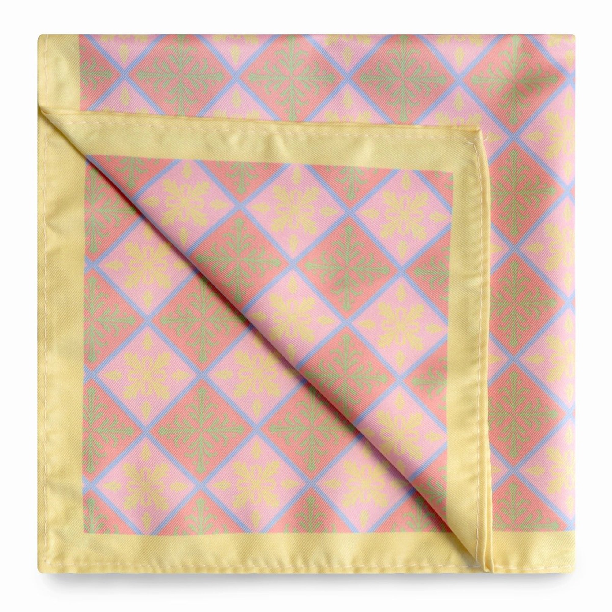 Peranakan Tiles Pocket Square-Pocket Squares-MarZthomson-Cufflinks.com.sg