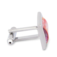Pink Mother of Pearl Tiles Cufflinks-Cufflinks.com.sg