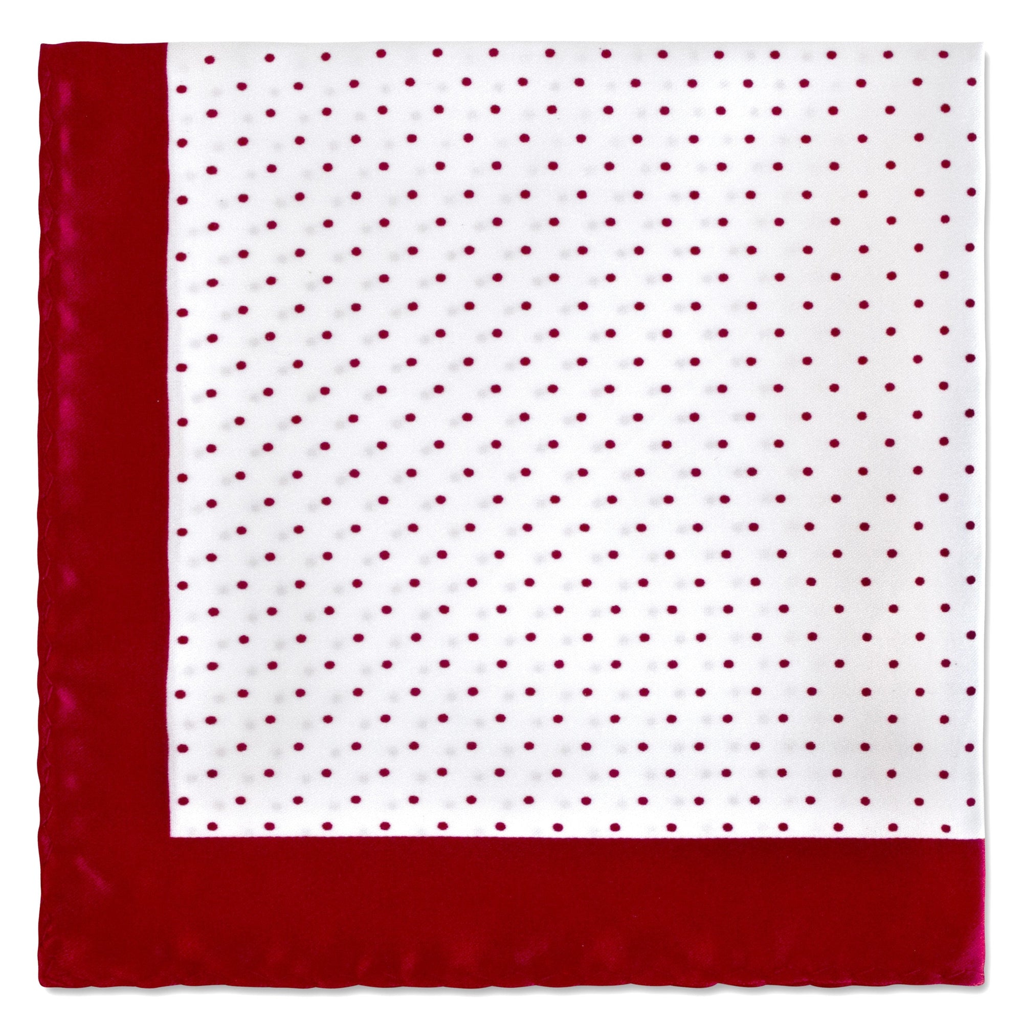 Polka Dot Pocket Square-Pocket Squares-MarZthomson-Red-Cufflinks.com.sg