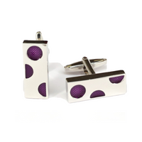 Purple Cheese Cufflinks-Cufflinks.com.sg