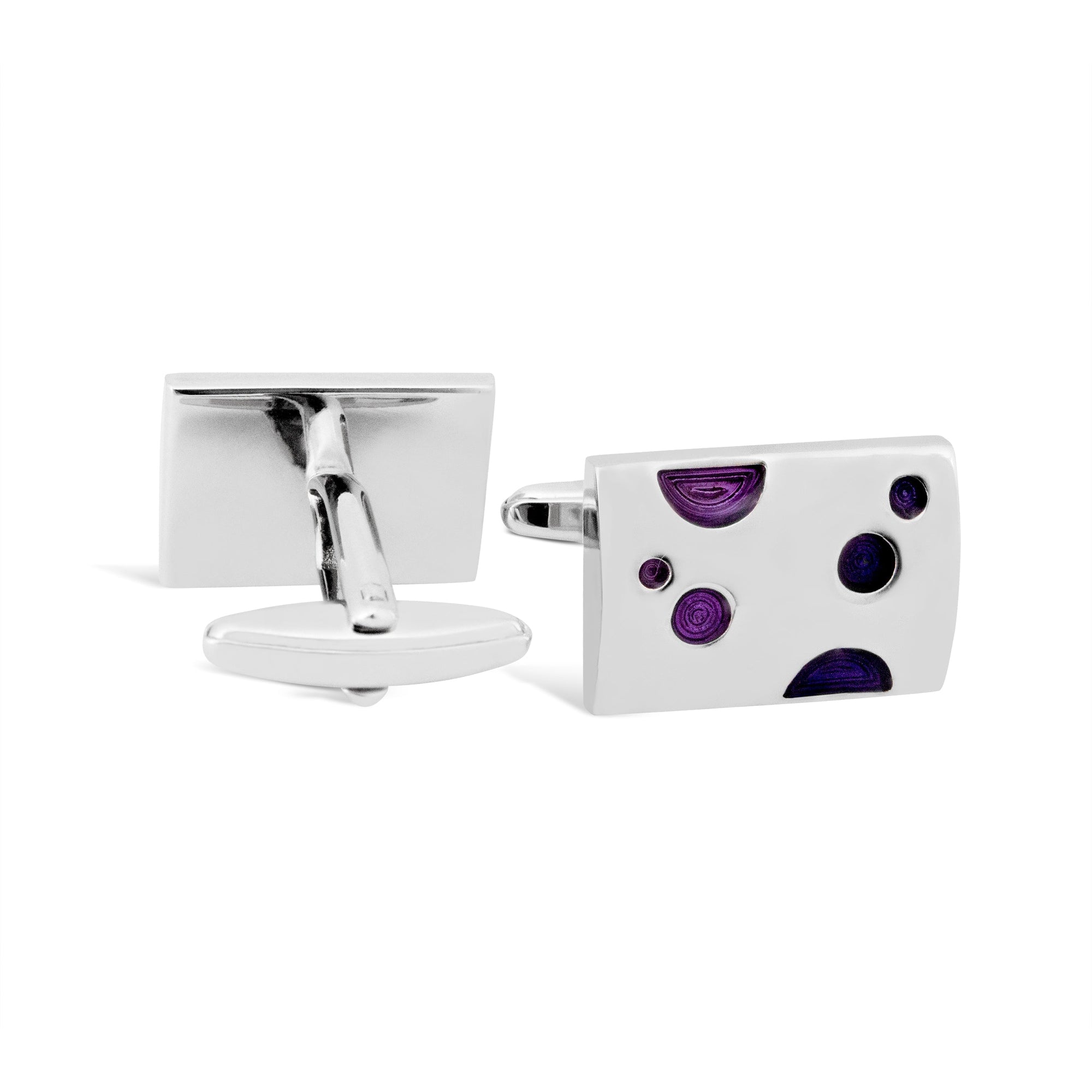 Purple Cheese Cufflinks-Cufflinks.com.sg