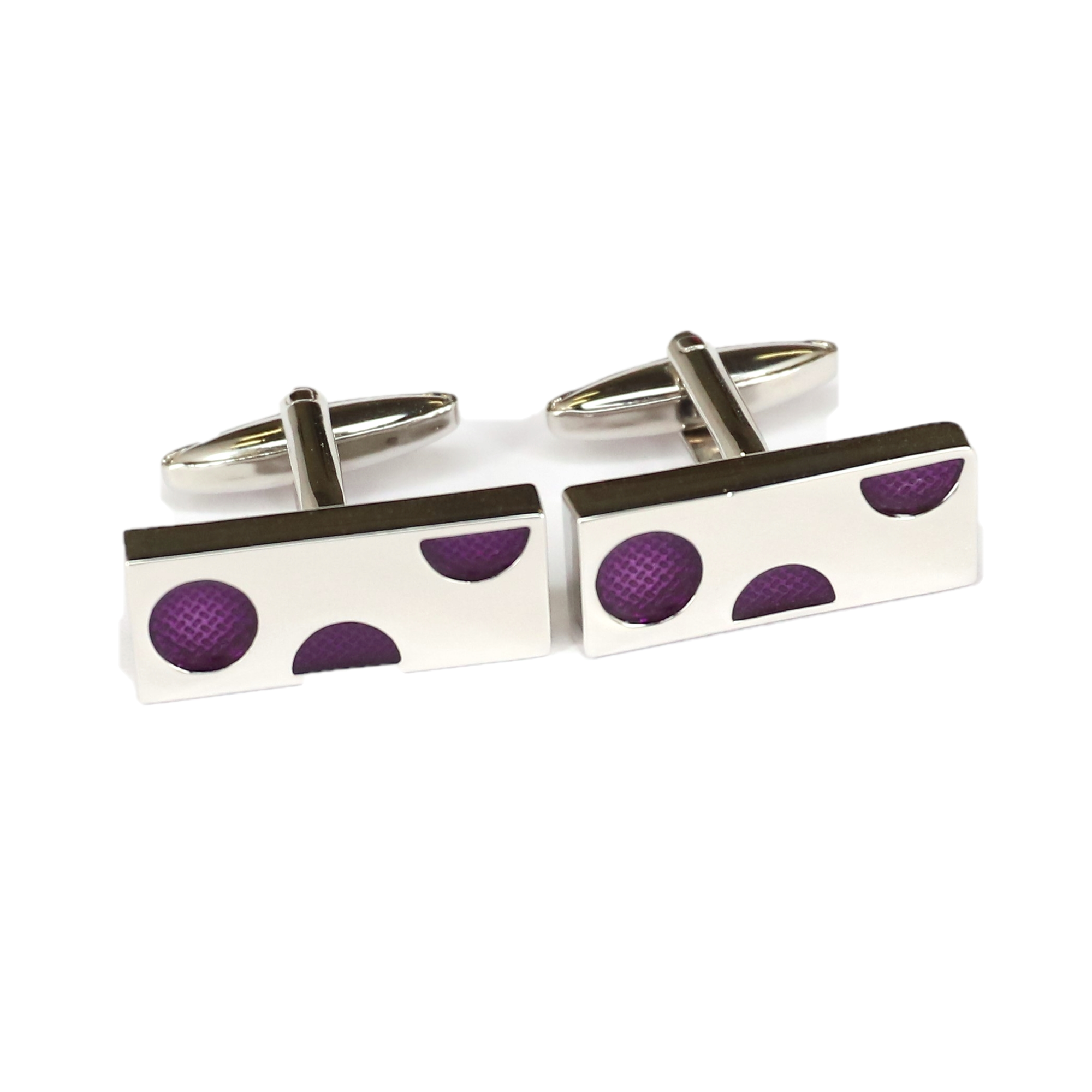 Purple Cheese Cufflinks-Cufflinks.com.sg