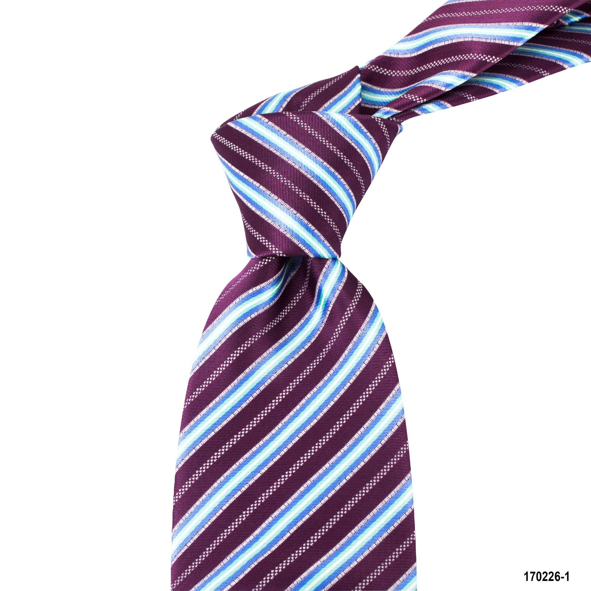 Purple stripe with light blue Neckties J-Cufflinks.com.sg | Neckties.com.sg
