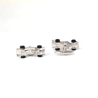 Racing Car Cufflinks, Red white and Silver M-Cufflinks.com.sg