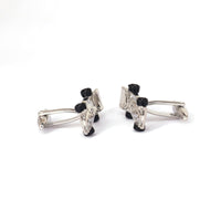 Racing Car Cufflinks, Red white and Silver M-Cufflinks.com.sg