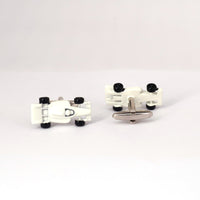 Racing Car Cufflinks, Red white and Silver M-Cufflinks.com.sg