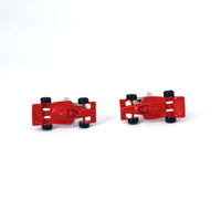 Racing Car Cufflinks, Red white and Silver M-Cufflinks.com.sg