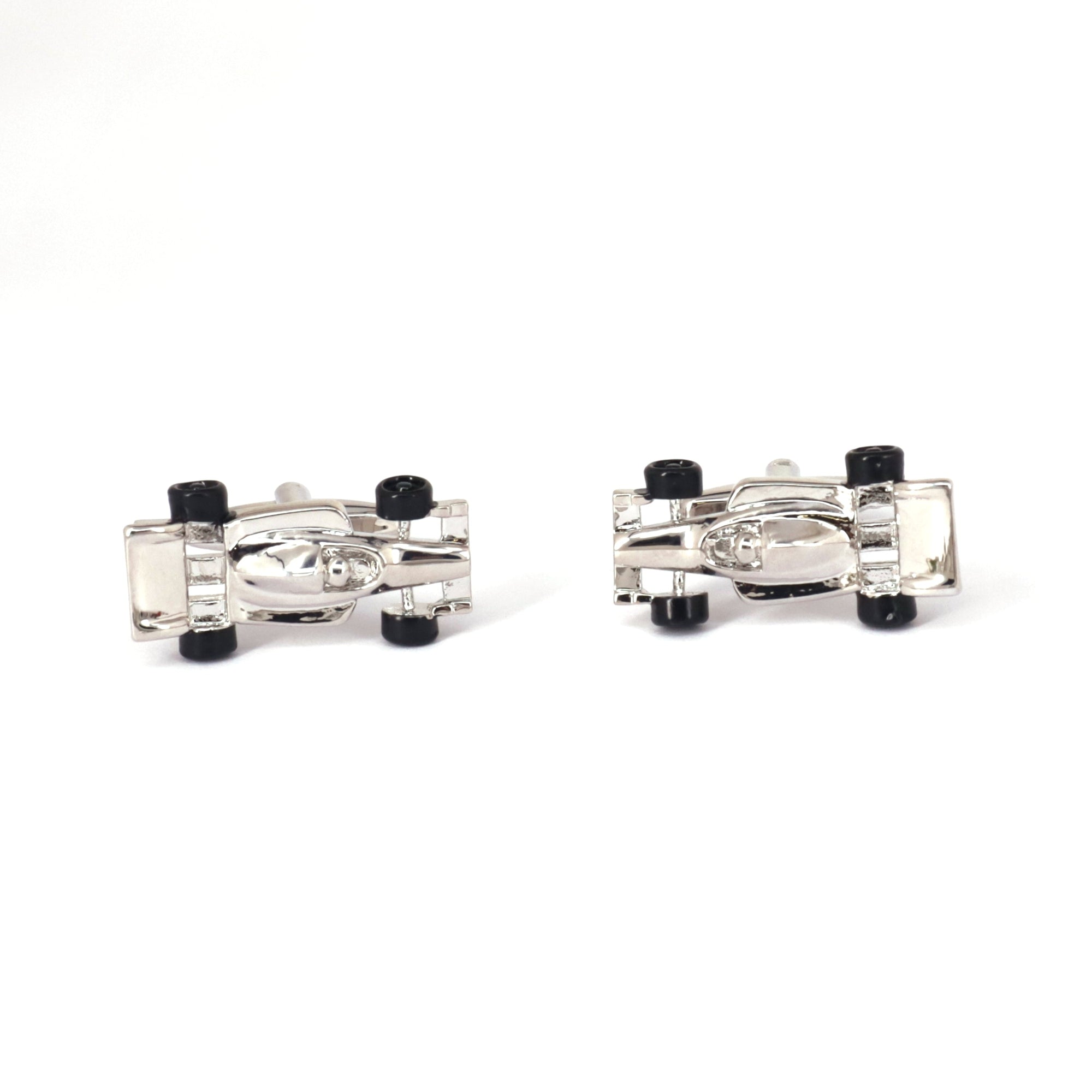 Racing Car Cufflinks, Red white and Silver M-Cufflinks.com.sg