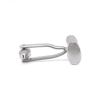 Rectangle Black Enamel Check Details Cufflinks M-Cufflinks.com.sg