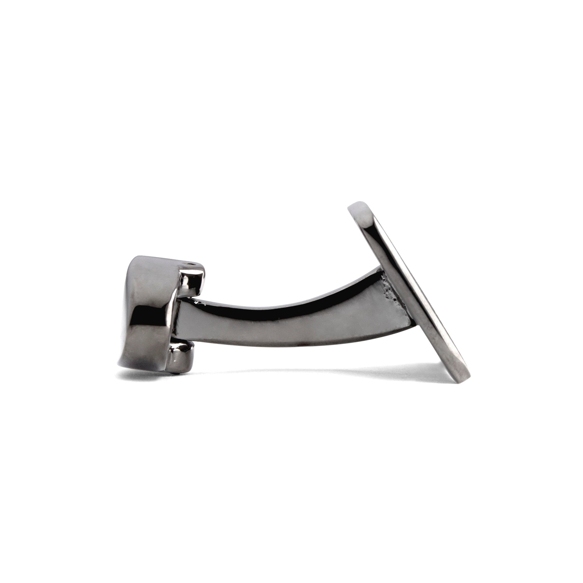 Rectangle Slim Cufflinks with Pin-stripe and Small Details M-Cufflinks.com.sg