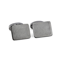Rectangle Slim Cufflinks with Pin-stripe and Small Details M-Cufflinks.com.sg