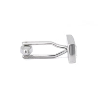 Rectangle Triple Clear Cubic Crystal CufflinksA11-Cufflinks.com.sg