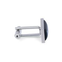 Rectangle Vertical Column Mother of Pearl Cufflinks-Cufflinks.com.sg