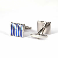 Rectangular Enamel Cufflinks-Cufflinks.com.sg