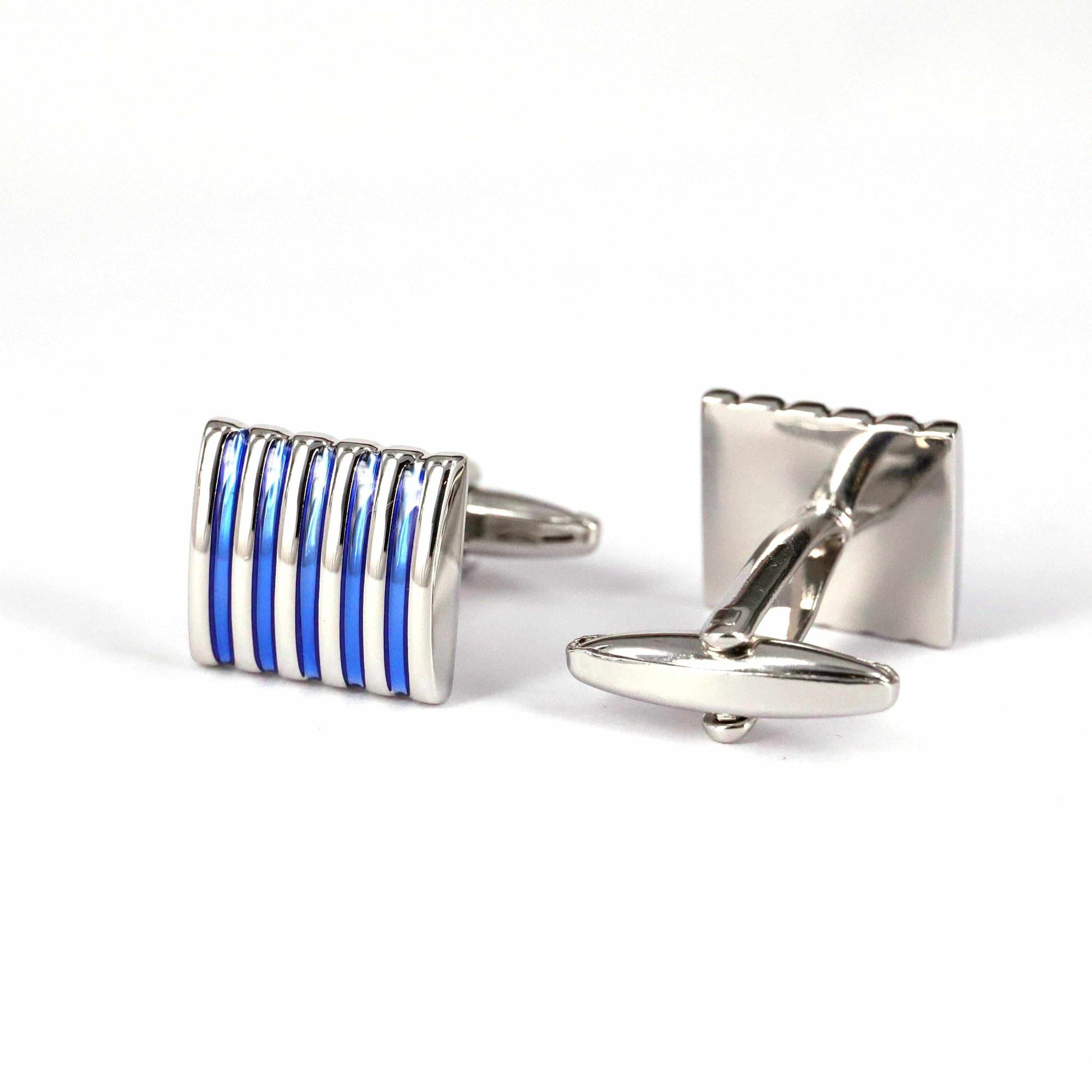Rectangular Enamel Cufflinks-Cufflinks.com.sg