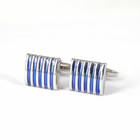 Rectangular Enamel Cufflinks-Cufflinks.com.sg