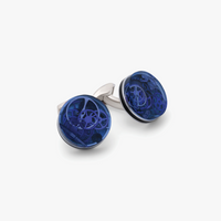 Resin Gear cufflinks in Clear with Rhodium Finish-Cufflinks.com.sg