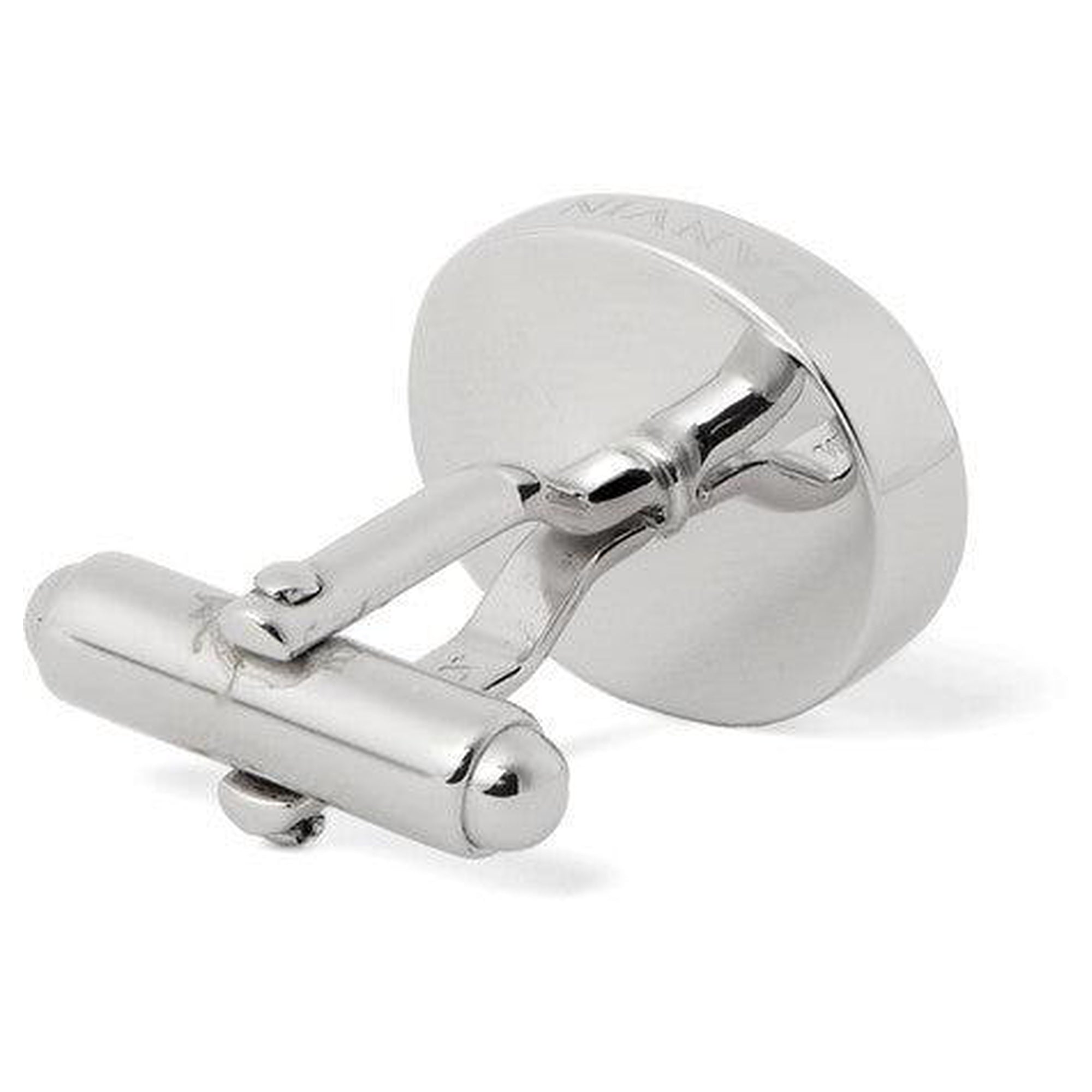 Rhodium-Plated Onyx Cufflinks-Cufflinks.com.sg