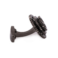 Rotatable Gunmetal Bike Gear Cufflinks-Cufflinks.com.sg